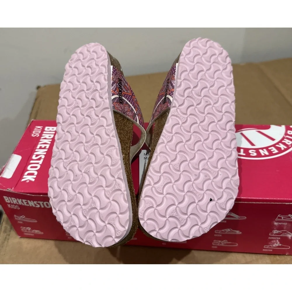 Birkenstock Kids EU 30/US 12 Gizeh Thong Sandals Oriental Tiles Rose